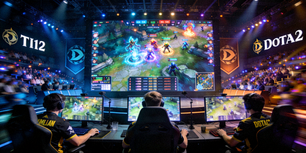 DOTA2国际邀请赛TI比赛画面